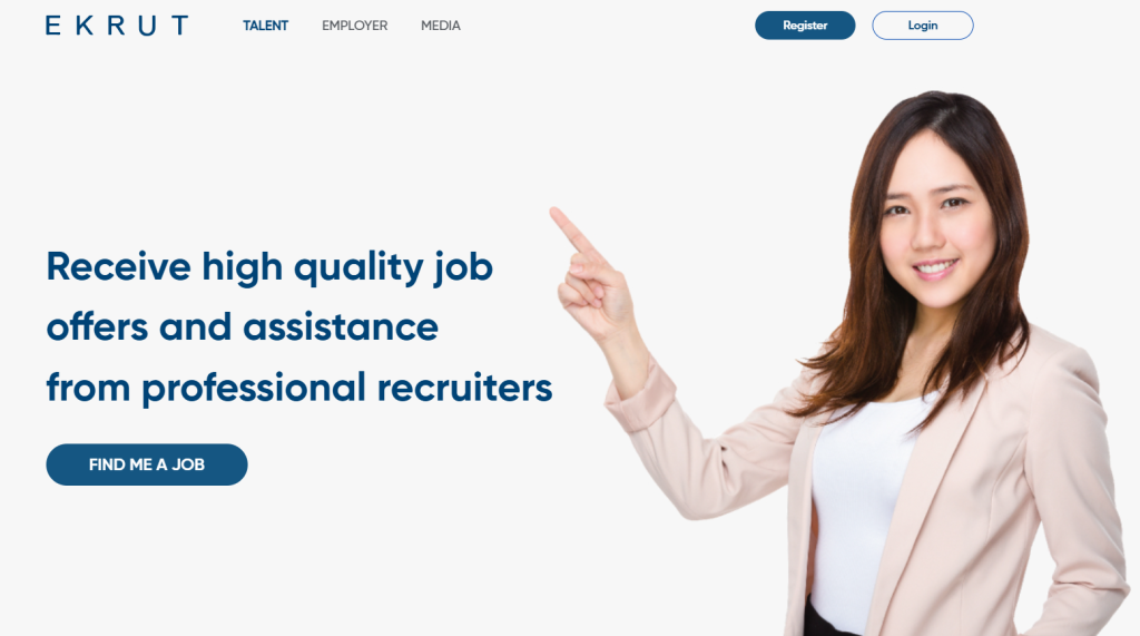 Website of Ekrut Indonesia (July 2025)