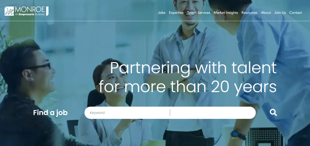 Website of Monroe Consulting Indonesia (July 2025)